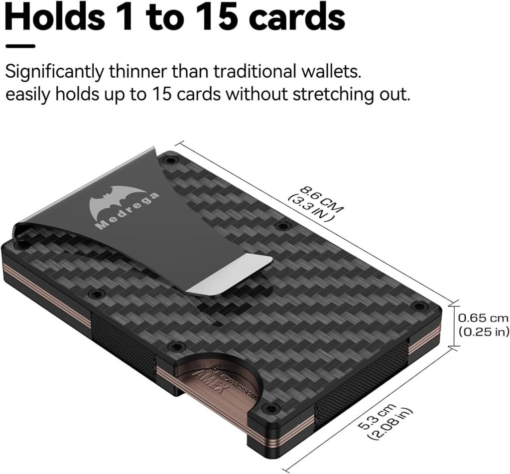 Wallet for Men with Money Clip, RFID Wallet for Men Slim Minimalist, Mens Wallet, Credit Card Holder Tactical Wallet