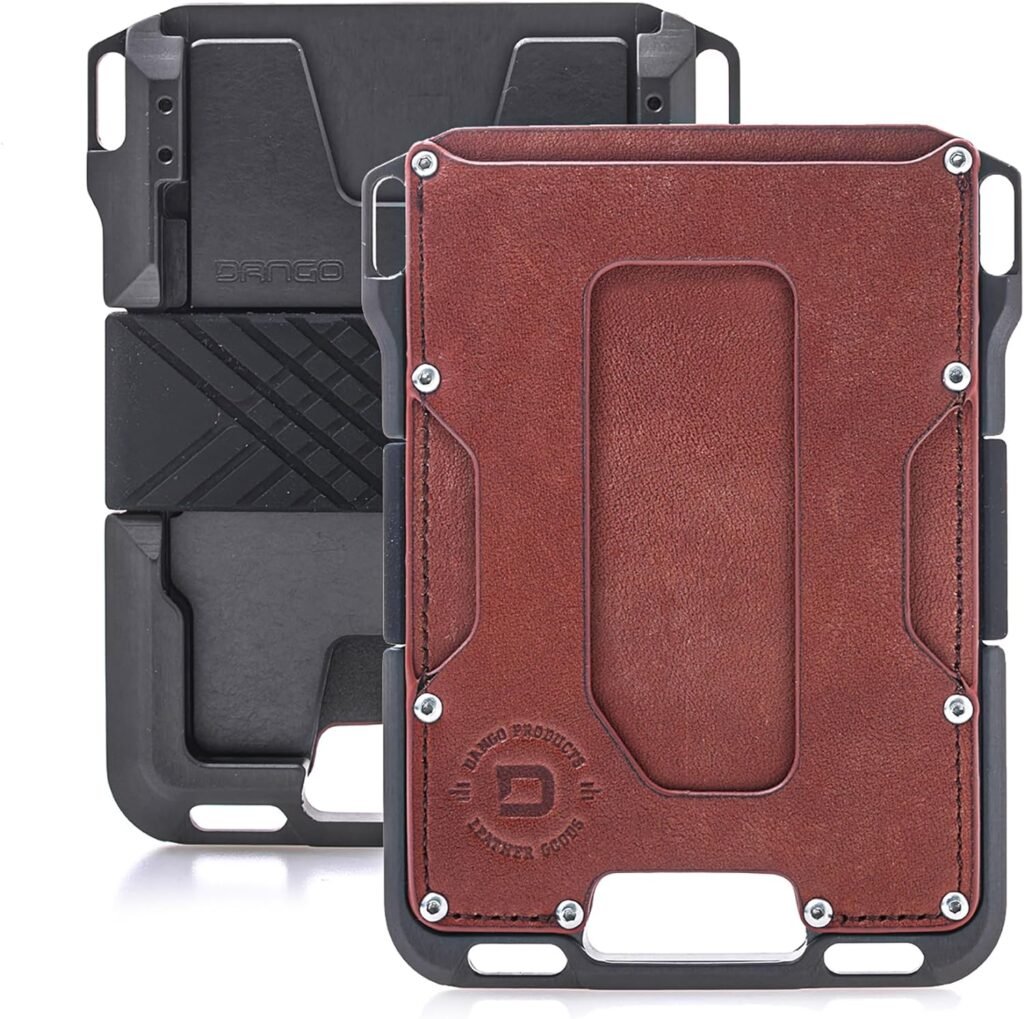 Dango Tactical Wallet – RFID Blocking Card Holder for Men - Modern Slim Minimalist - Integrated Rail System  Cash Band - M1 Maverick EDC Front Pocket Billfold