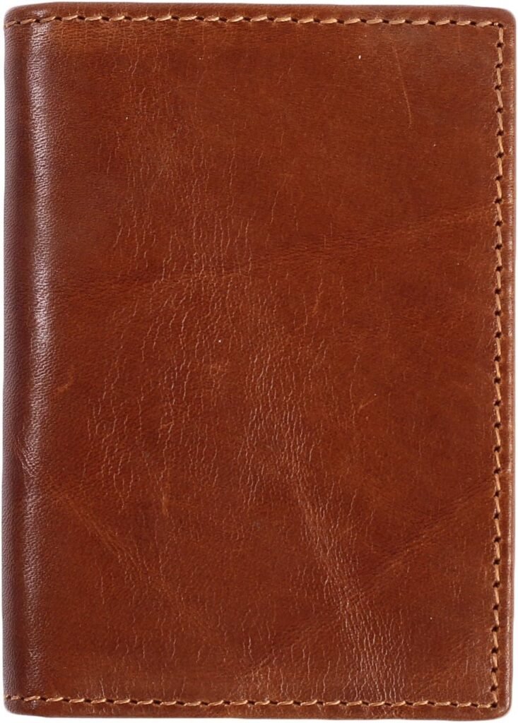 Easyoulife RFID Mens Slim Front Pocket Wallet Genuine Leather Bifold ID/Credit Card Holder