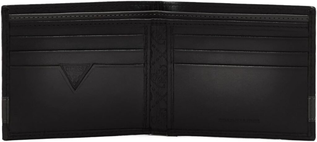 GUESS Mens Leather Slim Bifold Wallet